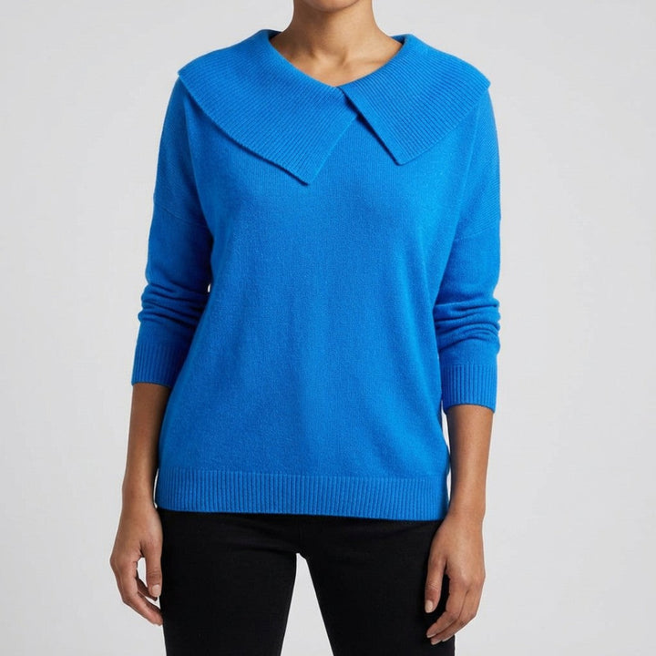 Lucia – Pulover Confortabil cu Guler Generos