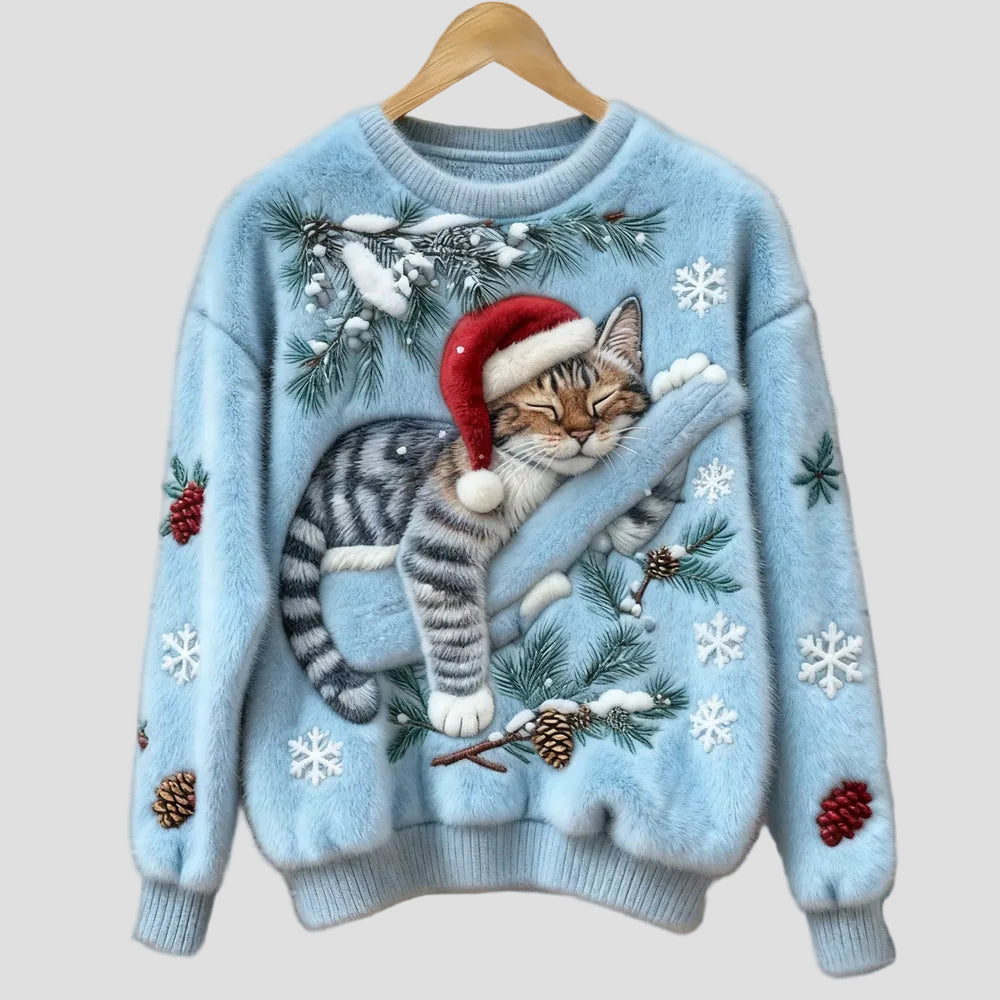 Ruxandra - Pulover tricotat de Crăciun