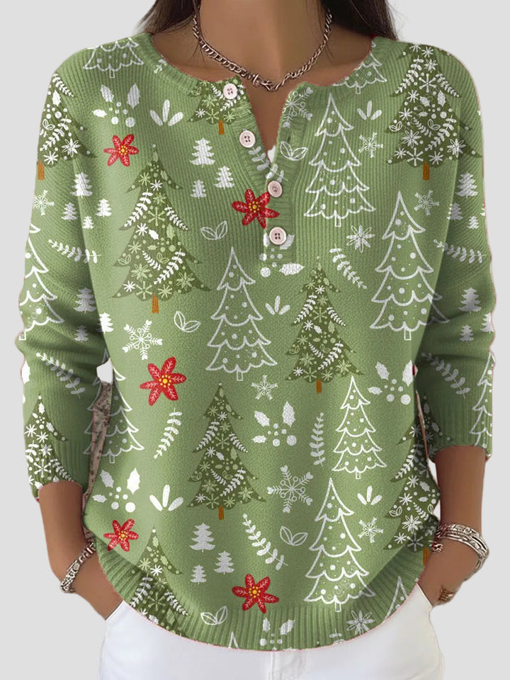 Emilia – Pulover de Crăciun cu Butoni