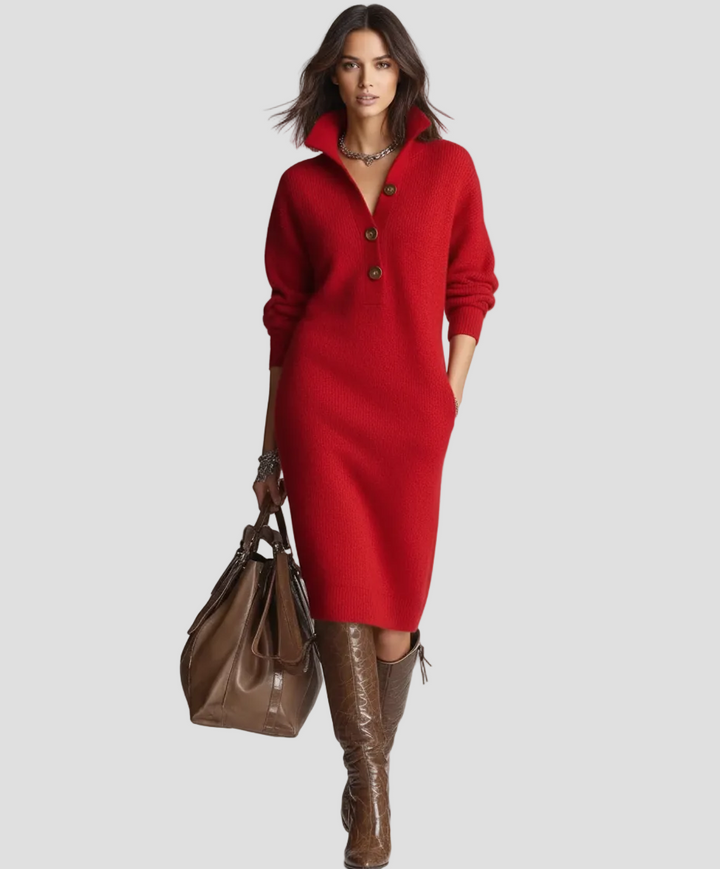 Iulia - Rochie Casual Călduroasă