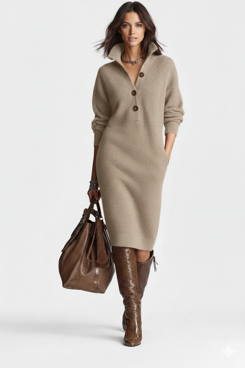 Iulia - Rochie Casual Călduroasă