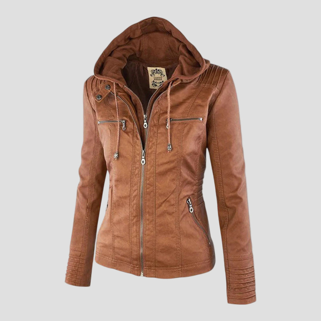 Justė - Jachetă din piele cu design modern