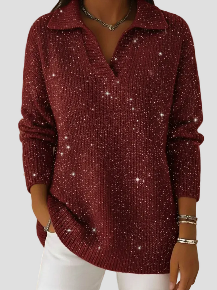 Livia – Pulover cu detalii strălucitoare