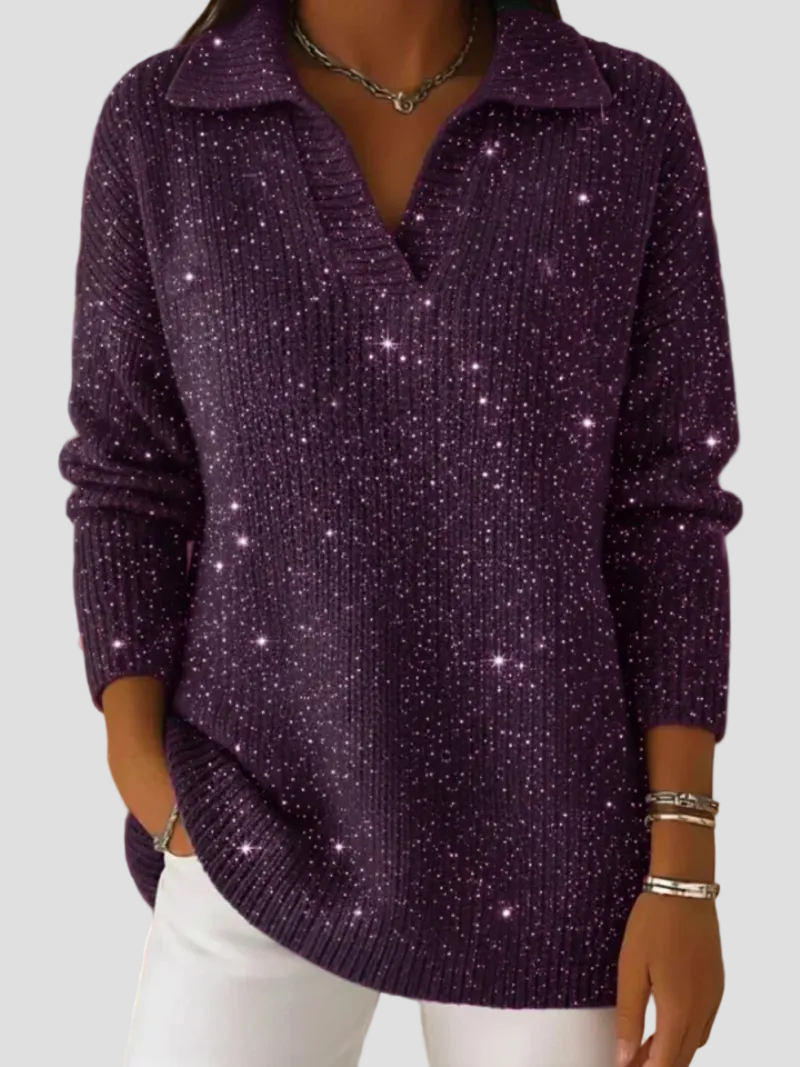 Livia – Pulover cu detalii strălucitoare