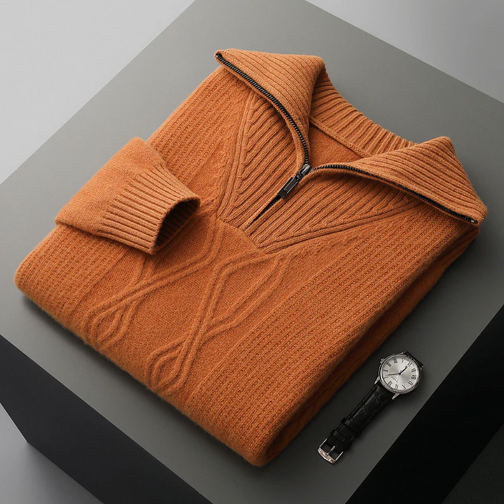 Wilfred - Pulover din lână cu fermoar