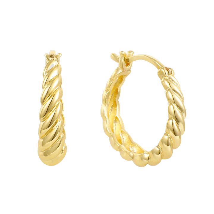 Cercei Rotunzi cu Design Twist