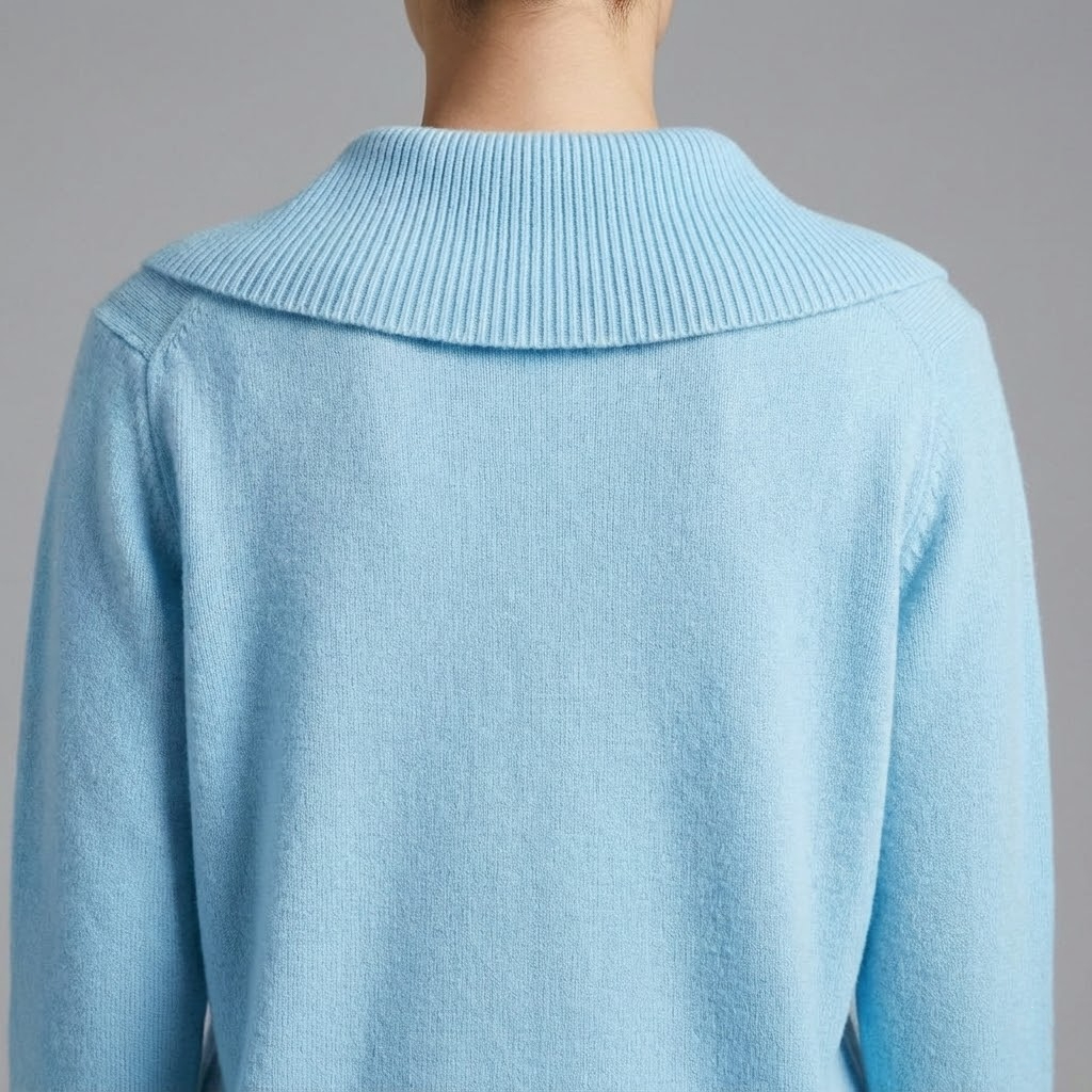 Lucia – Pulover Confortabil cu Guler Generos